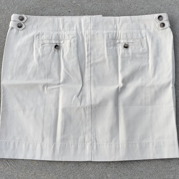 Lands' End Light Tan Khaki Stone Cotton Twill Mini Skirt 18P - Picture 2 of 4